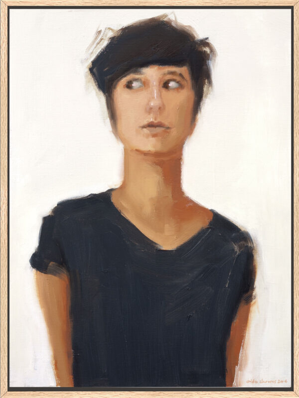 Black Shirt – Fine Art Canvas Print - Image 3