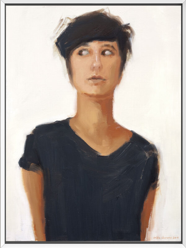 Black Shirt – Fine Art Canvas Print - Image 4