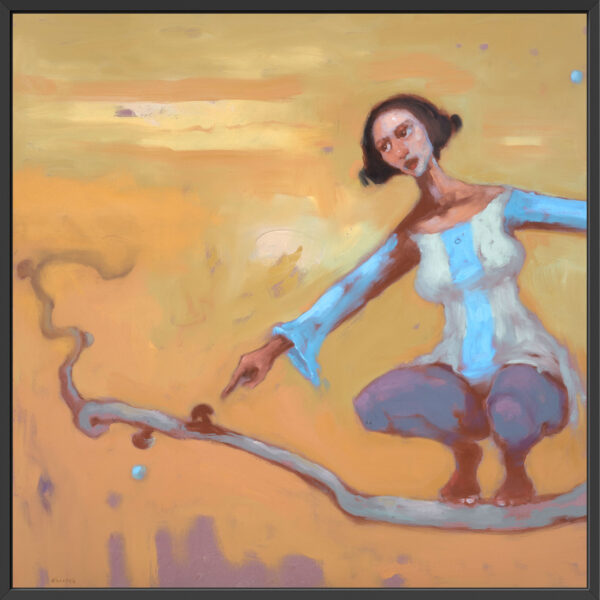 Searching for Mushrooms No. 3 – Fine Art Canvas Print - Image 2