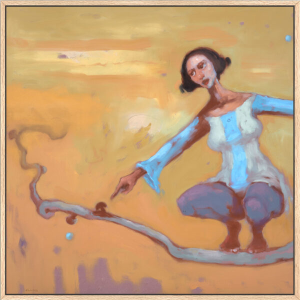 Searching for Mushrooms No. 3 – Fine Art Canvas Print - Image 3