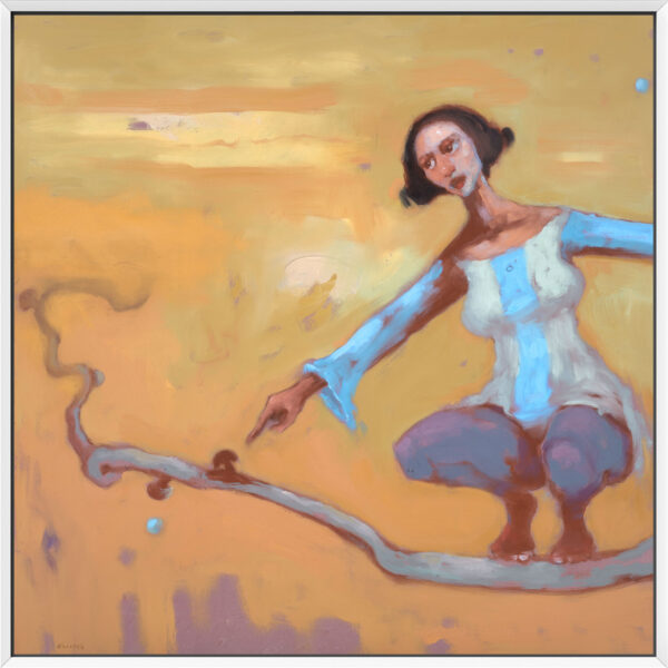 Searching for Mushrooms No. 3 – Fine Art Canvas Print - Image 4