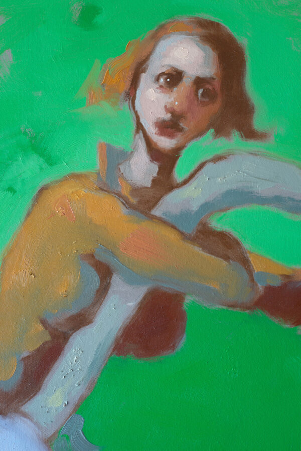 Searching for Mushrooms No. 4 Original Painting - Image 4