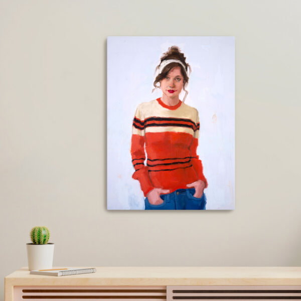 Stripes No. 3 Original Painting - Image 3